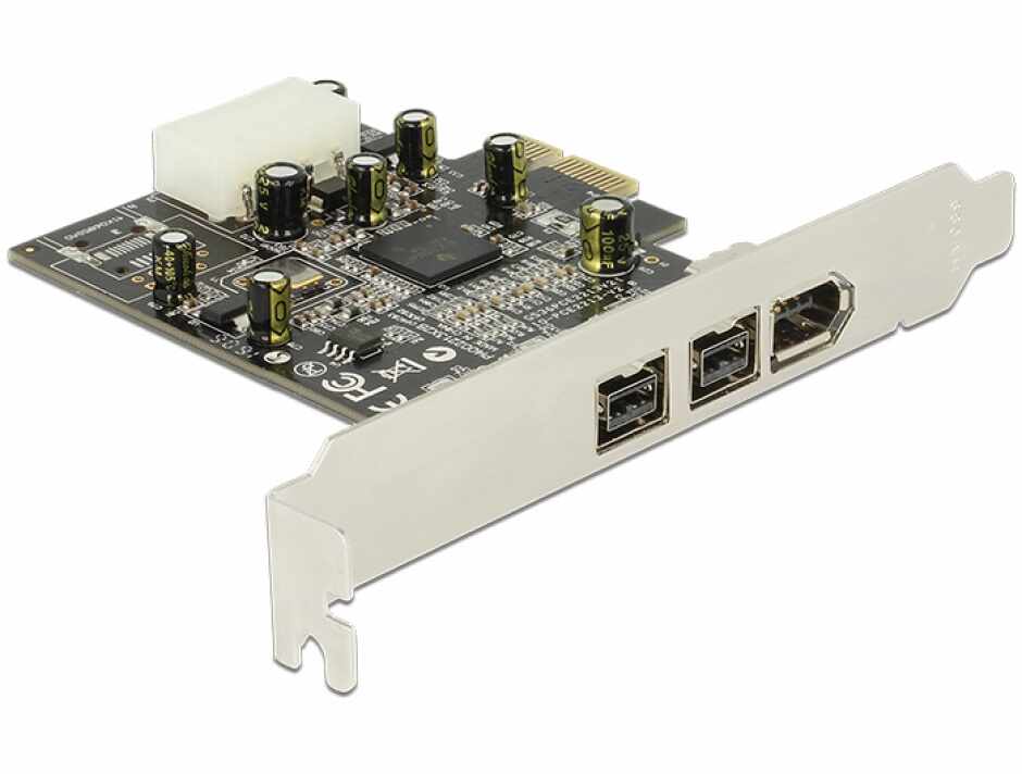PCI Express Firewire 2 porturi B + 1 port A, Delock 89153