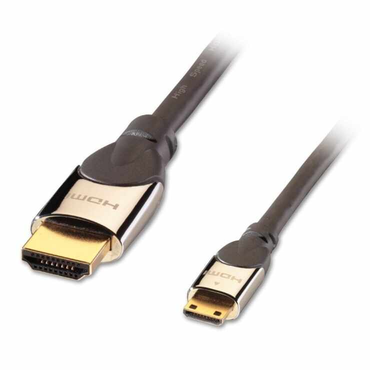 Cablu CROMO HDMI la Mini HDMI-C 4K v2.0 T-T 1m, Lindy L41436
