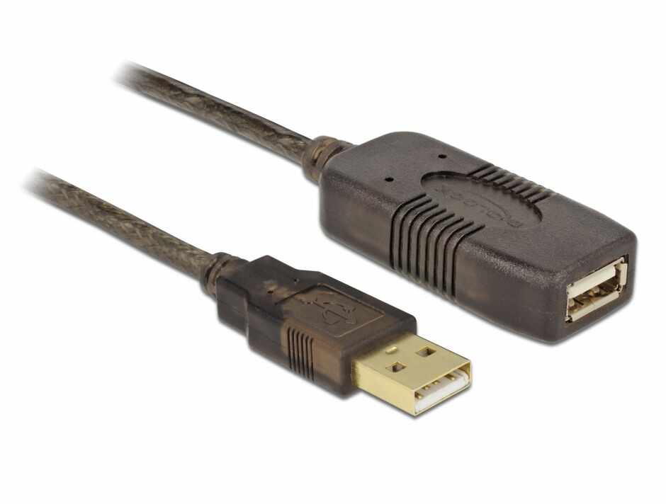 Cablu prelungitor activ USB 2.0 M-T 30m, Delock 83453 
