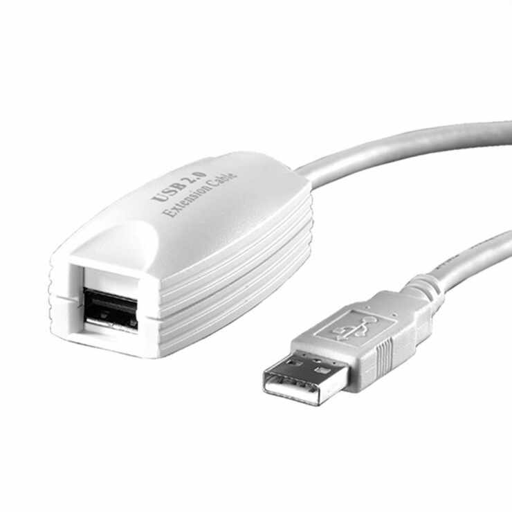 Cablu prelungitor USB 2.0 tip A 5m M-T activ, Value 12.99.1100