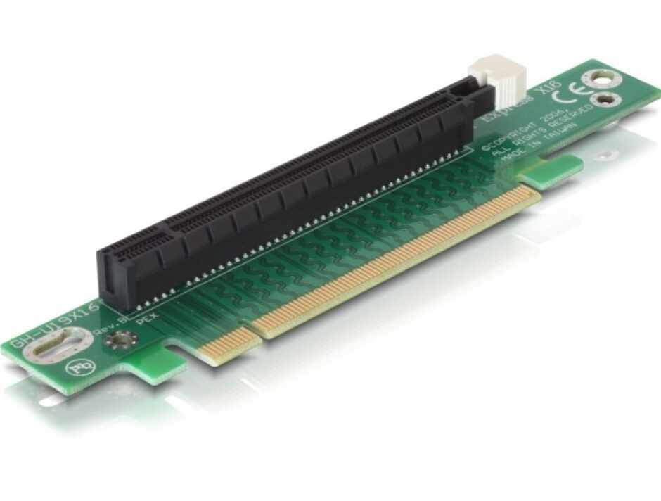Riser card PCI Express x16 unghi 90 inserare stanga, Delock 89105