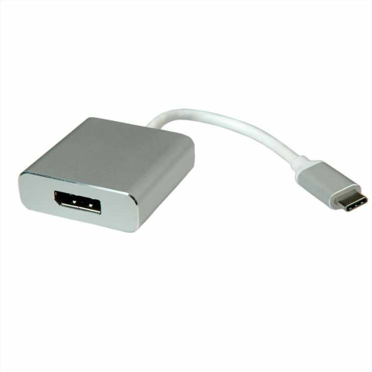 Adaptor USB 3.1 tip C la Displayport T-M Aluminiu, Roline 12.03.3220