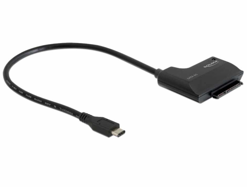 Adaptor USB tip C la SATA III 6 Gb/s 22 pini 2.5