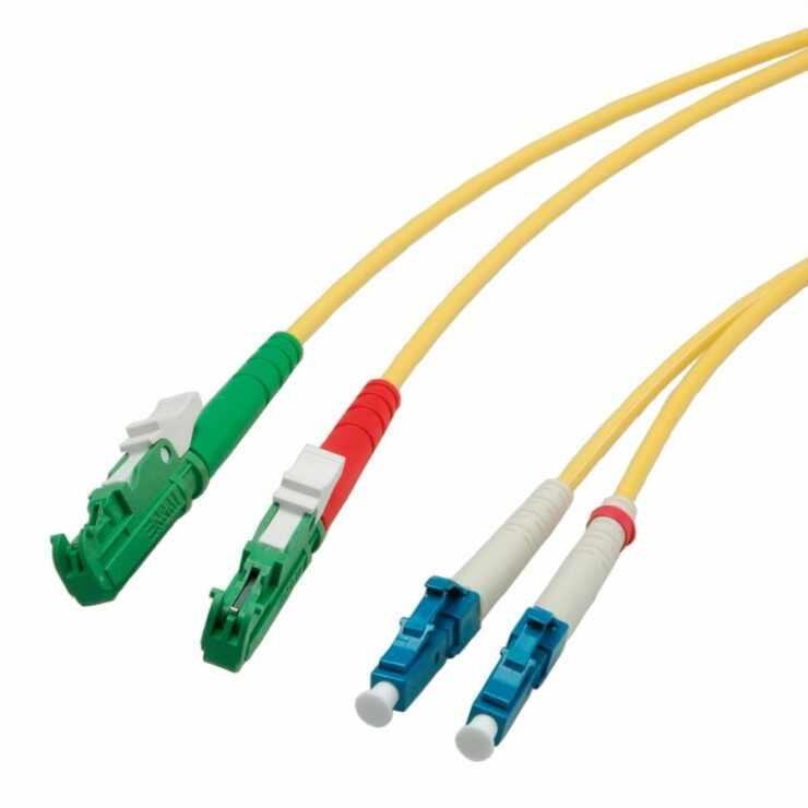 Cablu fibra optica LWL duplex 9/125µm E2000APC-LC 10m, 21.16.7410