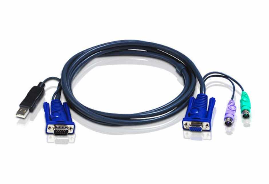 Cablu KVM USB-PS/2 1.8m, ATEN 2L-5502UP