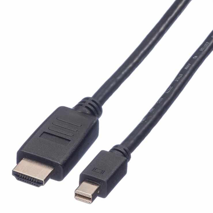 Cablu Mini Displayport la HDMI Full HD T-T 1m Negru, Value 11.99.5790