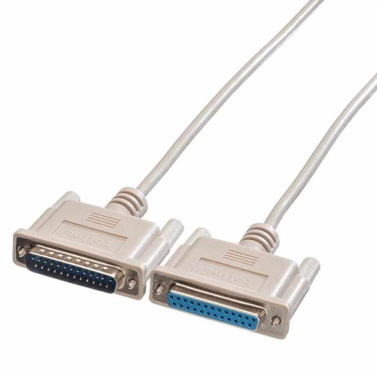 Cablu prelungitor paralel 25 pini T-M 4.5m, Roline 11.01.3645