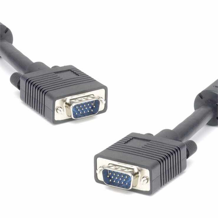 Cablu VGA ecranat T-T 2 x ferita 30m, KPVMC30