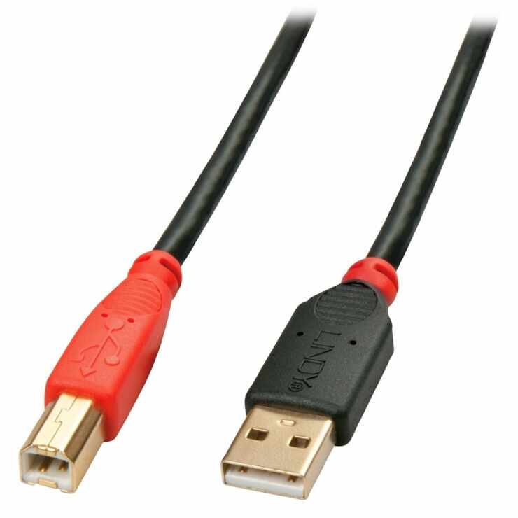 Cablu de imprimanta activ USB 2.0 A-B 10m T-M, Lindy L42761