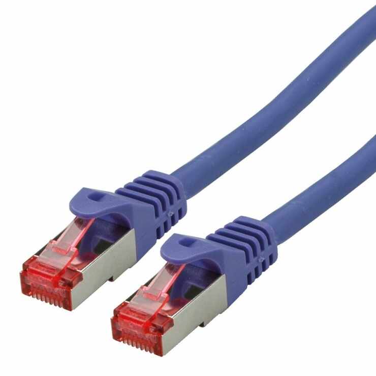 Cablu de retea SFTP cat 6 Component Level LSOH mov 0.5m, Roline 21.15.2910