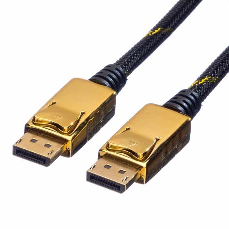 Cablu DisplayPort GOLD 4K v1.2 T-T 1m, Roline 11.04.5644