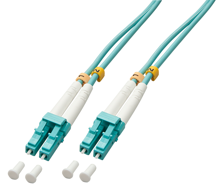 Cablu fibra optica LC-LC OM3 Duplex Multimode 100m, Lindy L46404