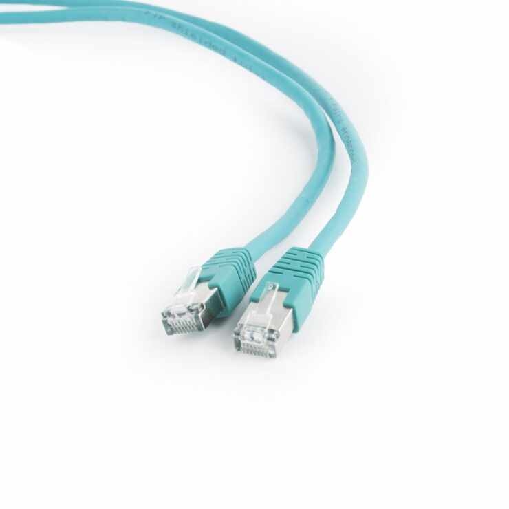 Cablu de retea FTP cat 6 1m verde, Gembird PP6-1M/G