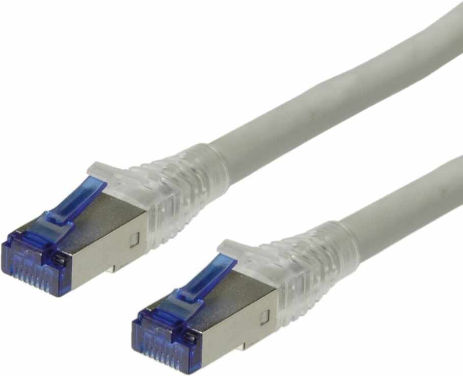 Cablu de retea S/ FTP (PiMF) Cat.6A fir solid LSOH gri 20m, Roline 21.15.0874