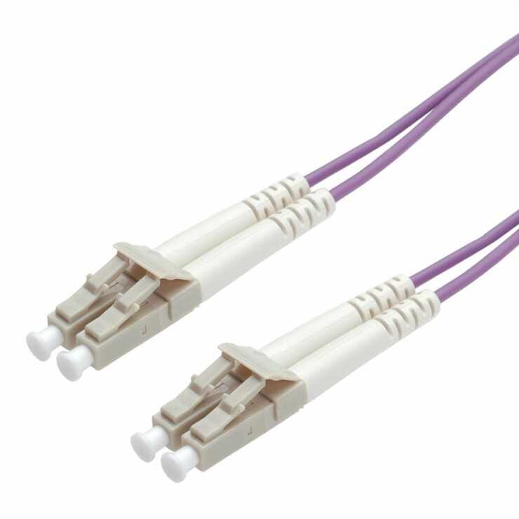 Cablu fibra optica LC - LC OM4 conector Low Loss 2m violet, Roline 21.15.8852