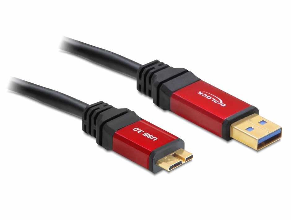 Cablu USB 3.0 la micro USB-B T-T 5m Premium, Delock 82763