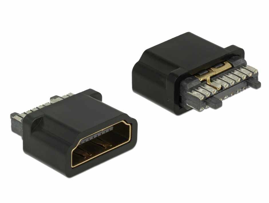 Conector de lipit HDMI-A mama, Delock 65885