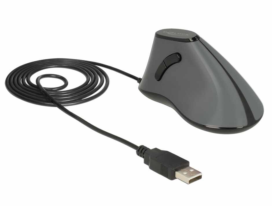 Mouse ergonomic vertical optic USB, Delock 12527