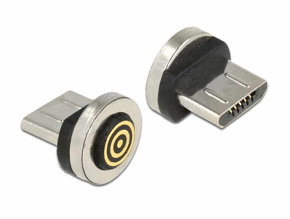 Adaptor magnetic incarcare + transfer date micro USB-B pentru 85723/85724, Delock 65932