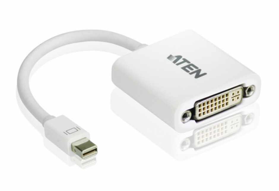 Adaptor Mini Displayport la DVI T-M Alb, ATEN VC960
