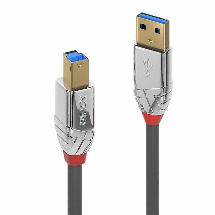 Cablu de imprimanta USB-A 3.0 la USB-B T-T Cromo Line 0.5m, Lindy L36660