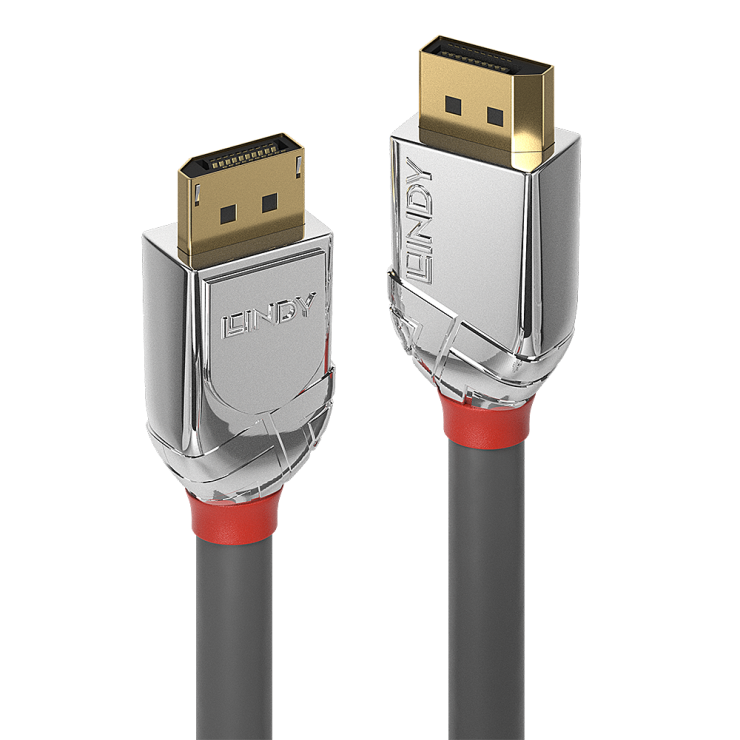 Cablu DisplayPort 4K@60Hz T-T v1.2 Cromo Line 3m, Lindy L36303