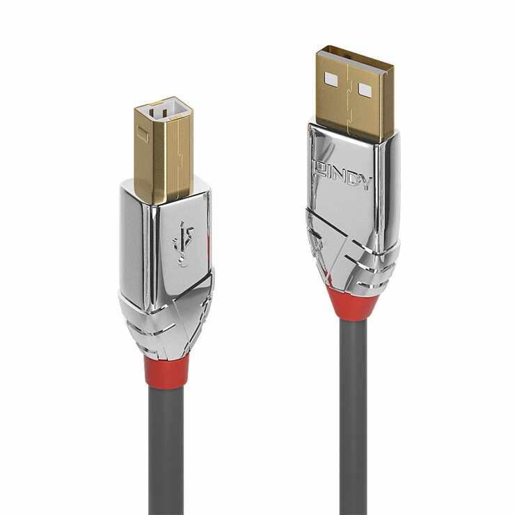 Cablu USB tip A la B T-T 5m Cromo Line, Lindy L36644