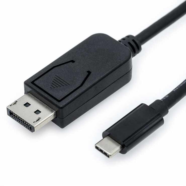 Cablu USB tip C la Displayport v1.2 4K T-T 2m Negru, Value 11.99.5846