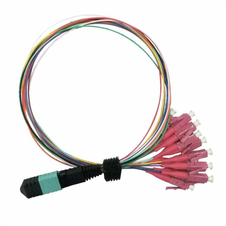 Cablu Fanout MPO - 12 x LC OM4 LSOH 2m, Value 21.99.1100