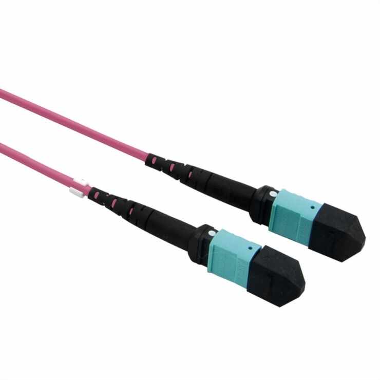Cablu fibra optica MPO - MPO OM4 Mov LSOH 3m, Value 21.99.1101