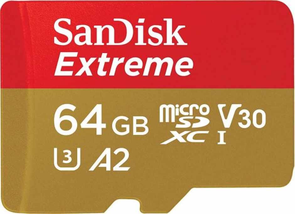 Card de memorie microSDXC 64GB clasa 10 + adaptor SD, SanDisk Extreme