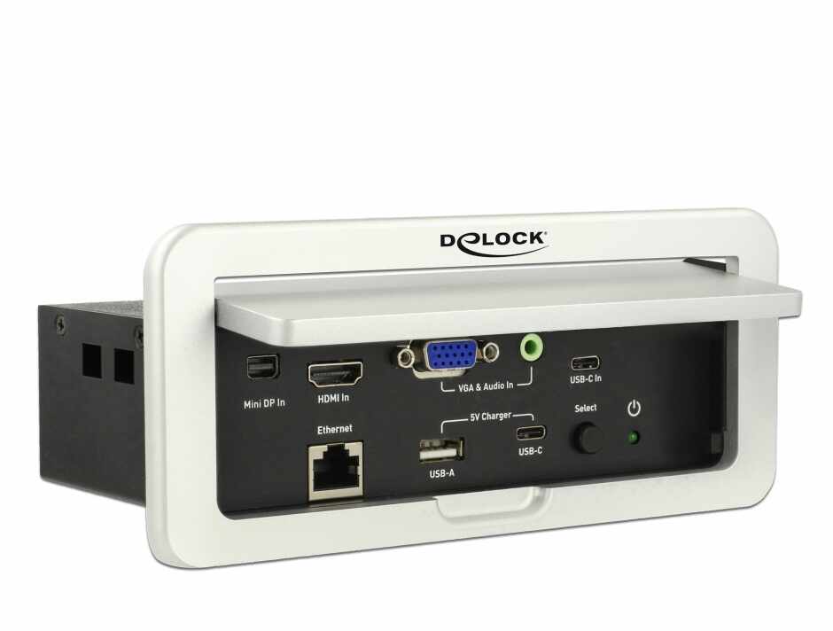 Convertor Multi audio-video (Mini Displayport, HDMI, VGA, Gigabit) la HDMI 4K 60Hz montare in masa, Delock 87733