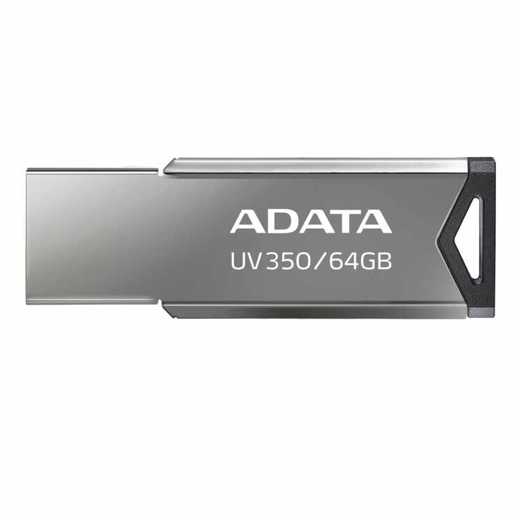 Stick USB 3.1 Gen 1 64GB Gri, A-DATA AUV350-64G-RBK