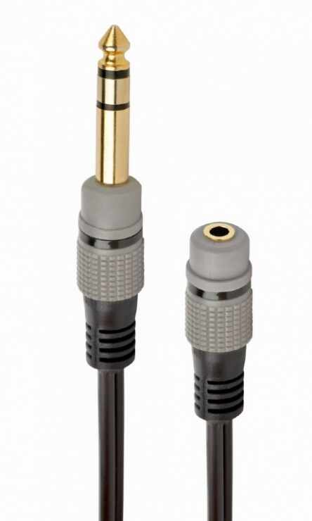 Adaptor audio jack stereo 3.5mm la jack 6.35mm M-T 20cm, Gembird A-63M35F-0.2M