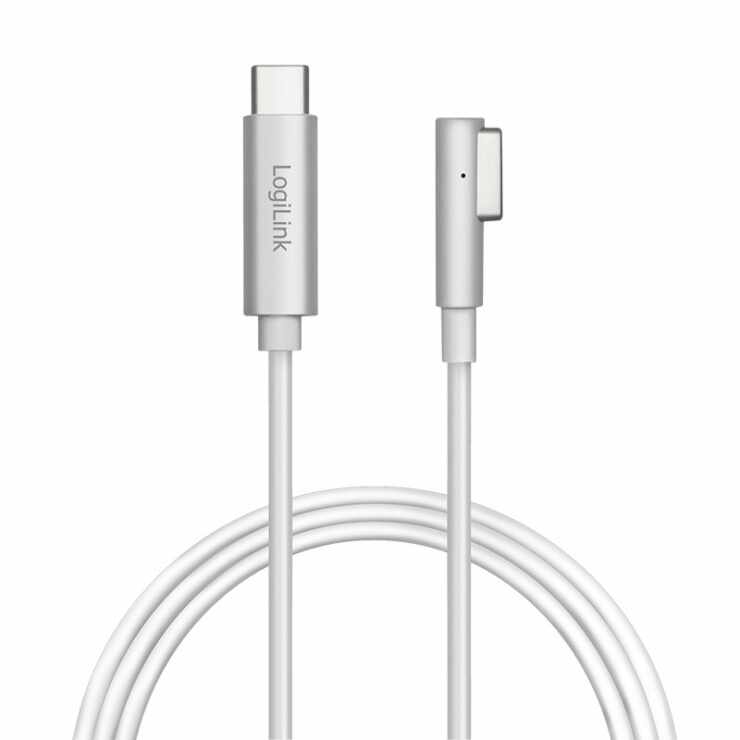 Cablu de incarcare USB-C la Apple MagSafe T-T 1.8m Argintiu, Logilink PA0225