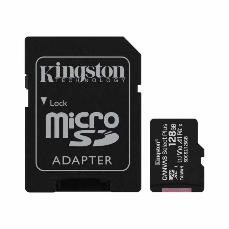 Card de memorie micro SDXC 128GB clasa 10 Canvas Select Plus, Kingston SDCS2/128GB