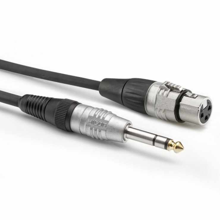 Cablu audio jack stereo 6.35mm la XLR 3 pini T-M 3m, HBP-XF6S-0300