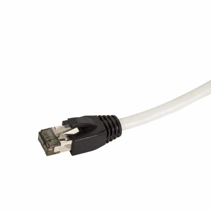 Cablu de retea RJ45 S/FTP Cat 8.1 LSOH 1m gri, Logilink CQ8032S