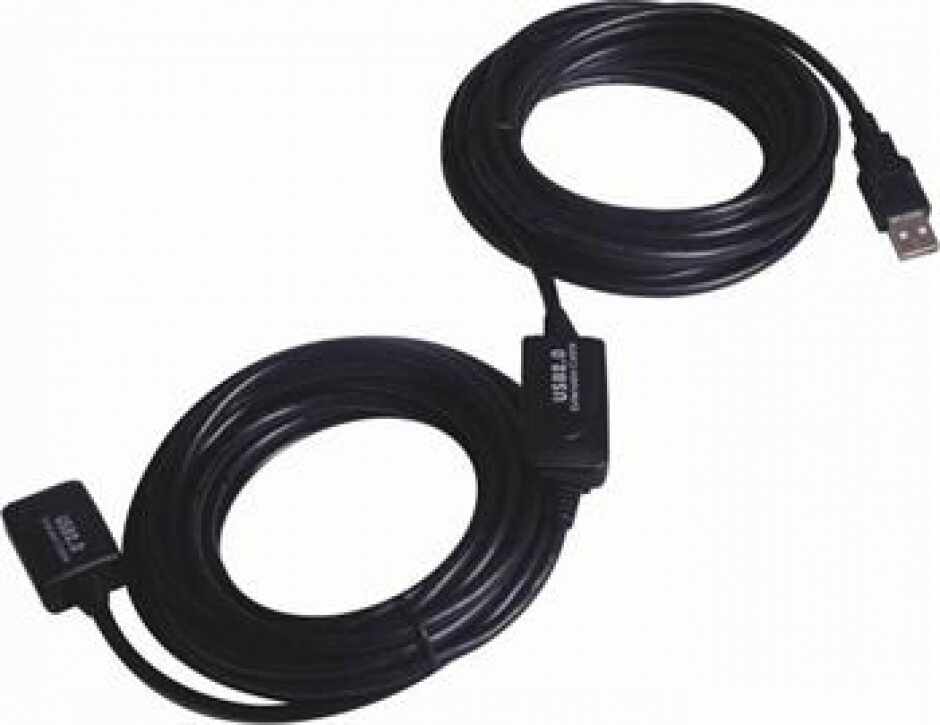Cablu prelungitor activ USB 2.0 T-M 15m, KU2REP15