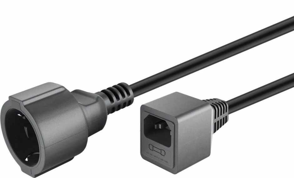 Cablu prelungitor pentru UPS Schuko la C14 siguranta 10A 1.5m, 55528