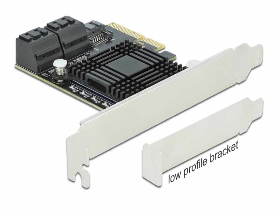 PCI Express cu 5 porturi SATA III, Delock 90498
