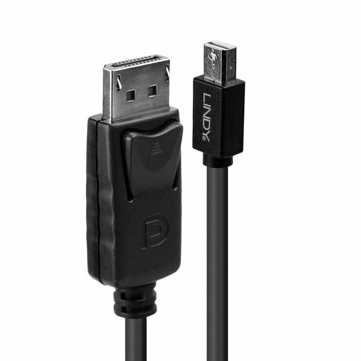 Cablu Mini Displayport la Displayport 4K@60Hz T-T 2m negru, Lindy L41646
