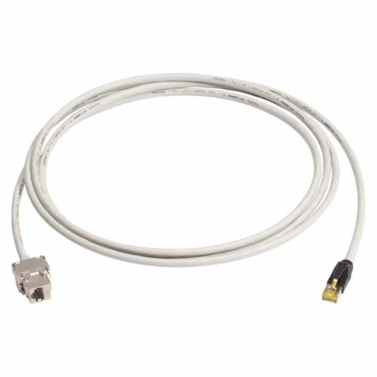 Cablu prelungitor Cat.6A SFTP cu cablu Cat.7 10m T-M Gri, K7F1-1000-GR