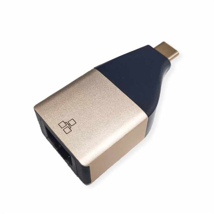 Adaptor GOLD USB 3.2 Gen 2 la Gigabit LAN, Roline 12.02.1111