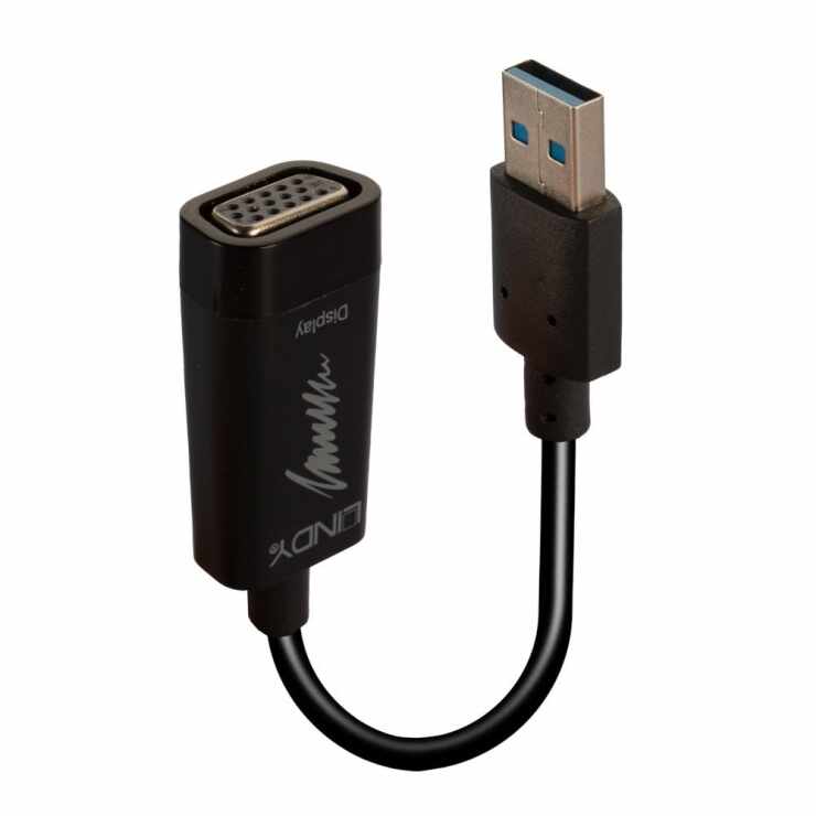 Adaptor USB 3.0 la VGA T-M, Lindy L43172