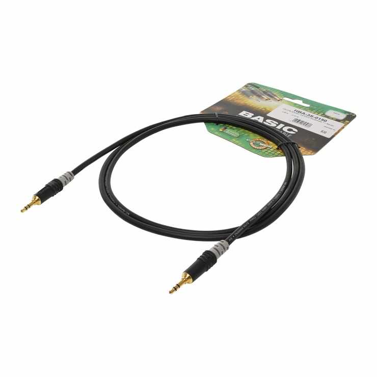 Cablu audio jack stereo 3 pini T-T 3m, HICON HBA-3S-0300