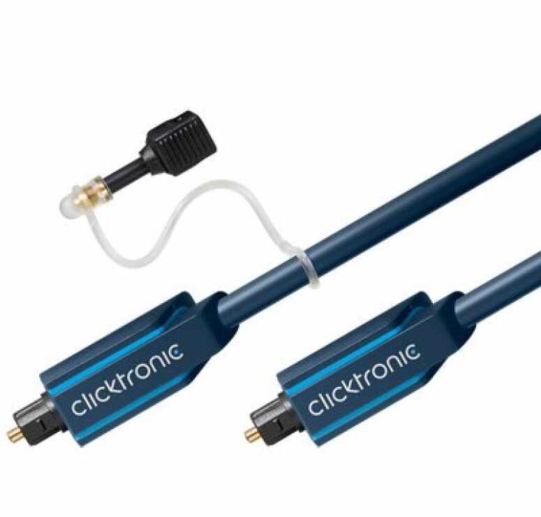 Cablu audio optic Toslink SPDIF cu adaptor mini Toslink 15m, Clicktronic CLICK70374