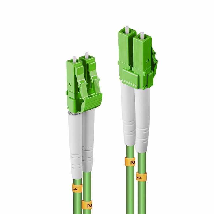 Cablu fibra optica duplex Multimode LC - LC OM5 verde 20m, Lindy L46316