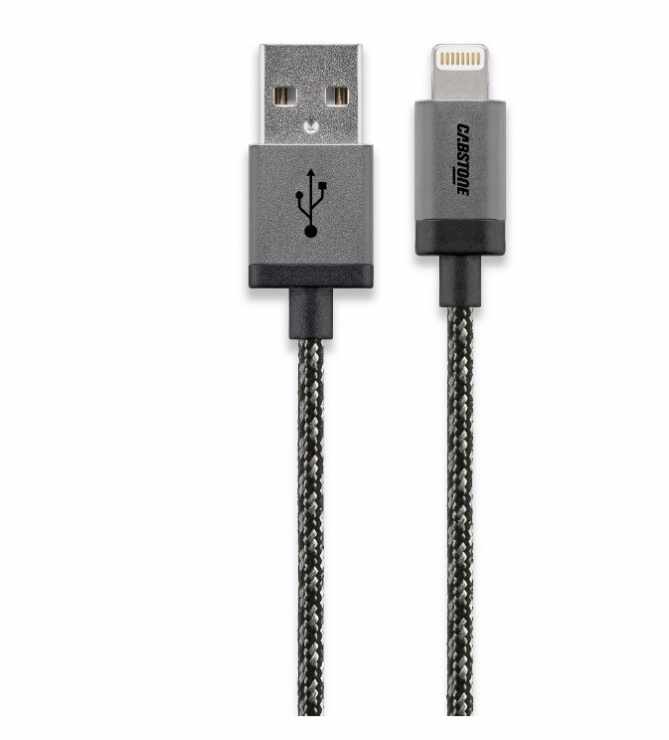 Cablu de date si incarcare USB-A la iPhone Lightning MFI 3m, Cabstone kipod45