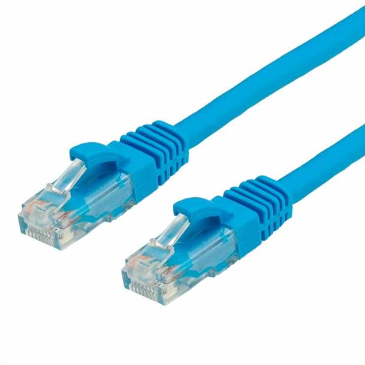 Cablu de retea RJ45 cat. 6A UTP 15m Albastru, Value 21.99.1458